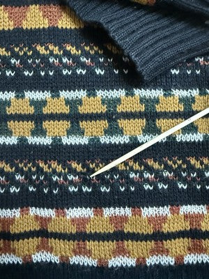 Vintage Front Row Tribal Knit Crewneck Sweater Size Medium