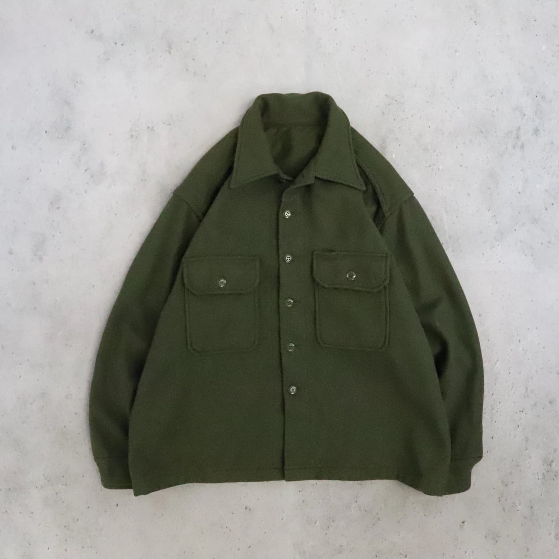 Military Cold Weather Wool Field Shirt Jacket Size XL Vintage 1989 80s