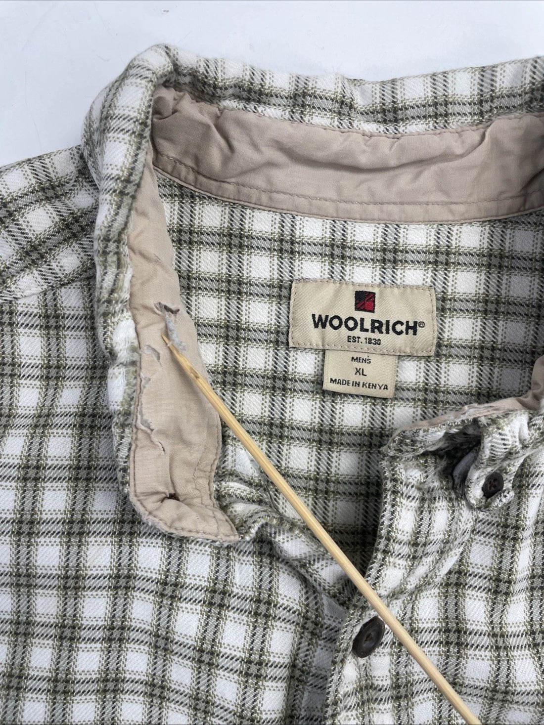 Woolrich Button Up Shirt Size XL Plaid