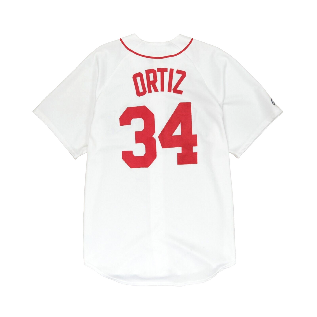 Boston Red Sox David Ortiz Men's White Home Baseball Jersey Size XL  New Majestic