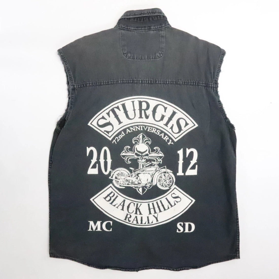 Vintage Sturgis Black Hills Rally Button Up Vest Size Large