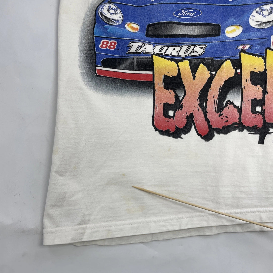 Vintage Robert Yates Racing T-Shirt Size XL All Over Print NASCAR
