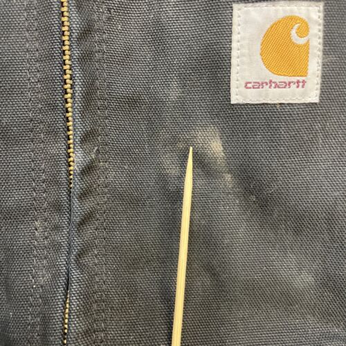 Carhartt Canvas Active Bomber Work Jacket Size Large Black