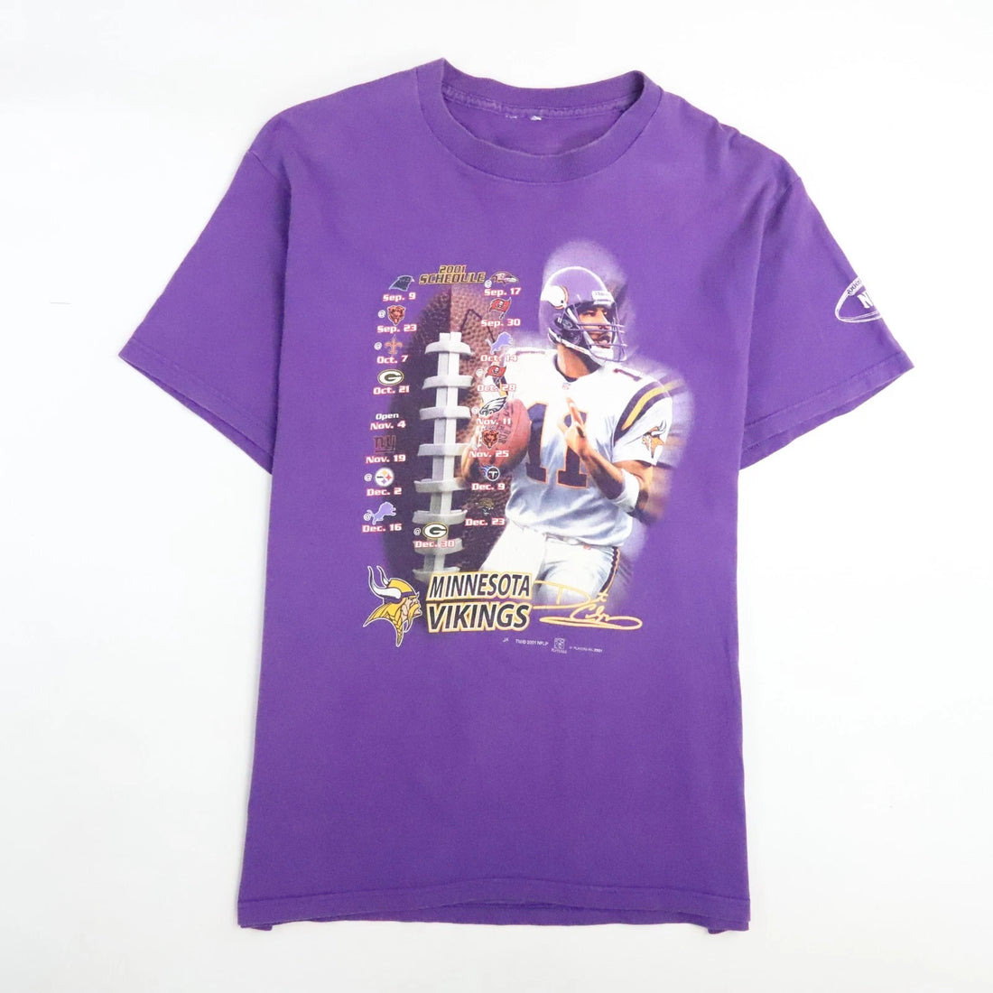 Vintage Minnesota Vikings Daunte Culpepper T-Shirt Size XL 2001 NFL