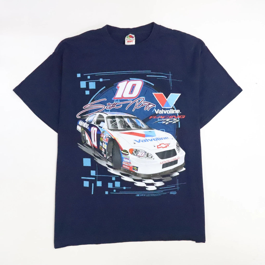 Vintage Scott Riggs Valvoline Racing T-Shirt Size XL NASCAR