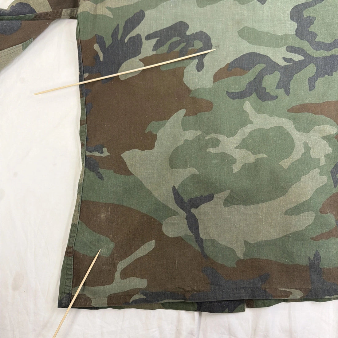Military Woodland Camo Field Jacket Size Small Long