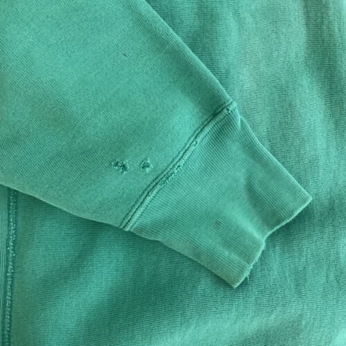 Vintage Champion Reverse Weave Crewneck Sweatshirt Size Large Teal 80s