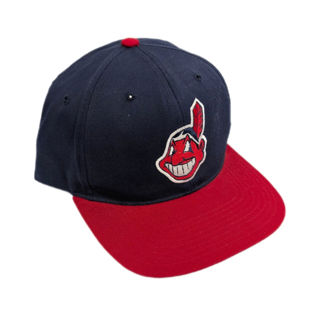 Vintage Cleveland Indians G Cap Snapback Hat OSFA Chief Wahoo MLB