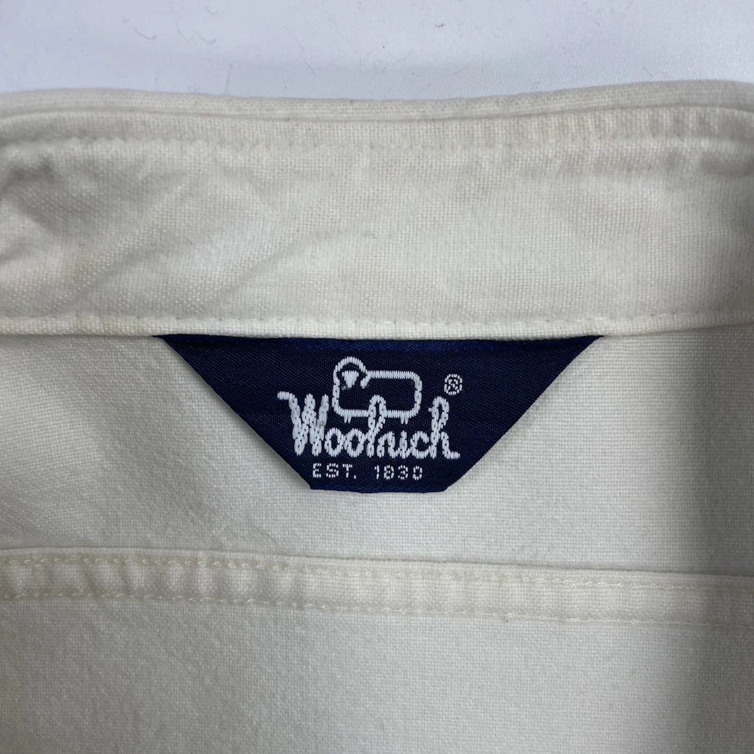 Vintage Woolrich Button Up Shirt Size Large White