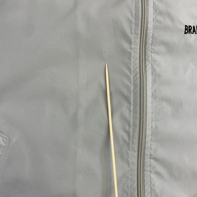 Vintage John Deere Windbreaker Light Jacket Size Medium Gray