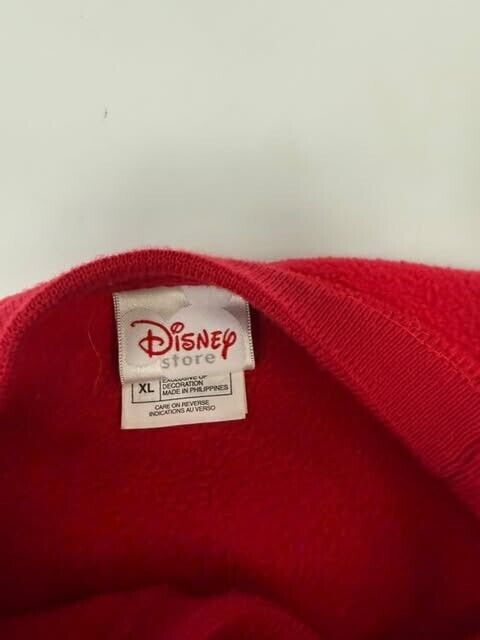 Vintage Mickey Mouse Disney Fleece Sweatshirt Size XL Red