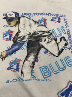 Vintage Toronto Blue Jays T Shirt Mens L Grey Bulletin Athletic 90s Ba –  Proper Vintage