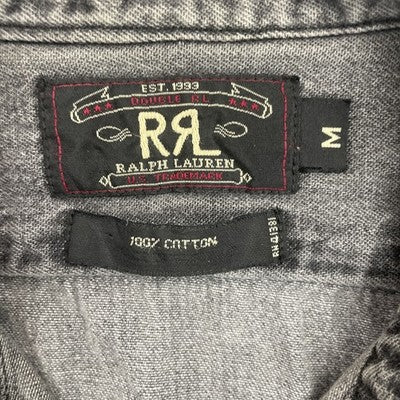 Vintage Polo Ralph Lauren Double RL Button Up Long Sleeve Shirt Size Medium