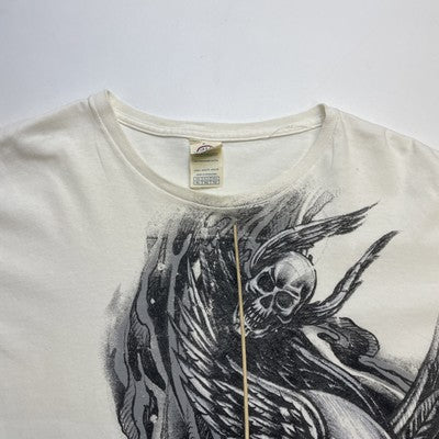 Vintage Loyalty Skull Skeleton T-Shirt Size XL Y2K