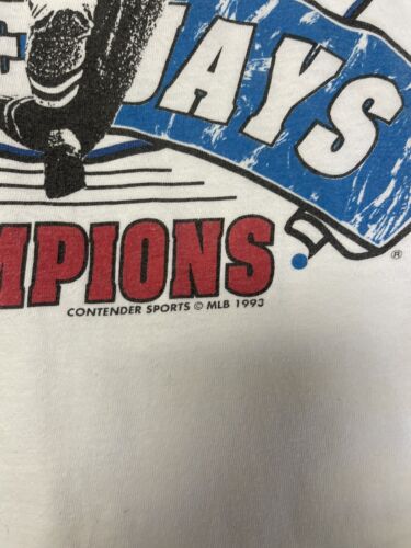 Vintage Toronto Blue Jays World Series Champions Size 2XL White 1993 90s MLB