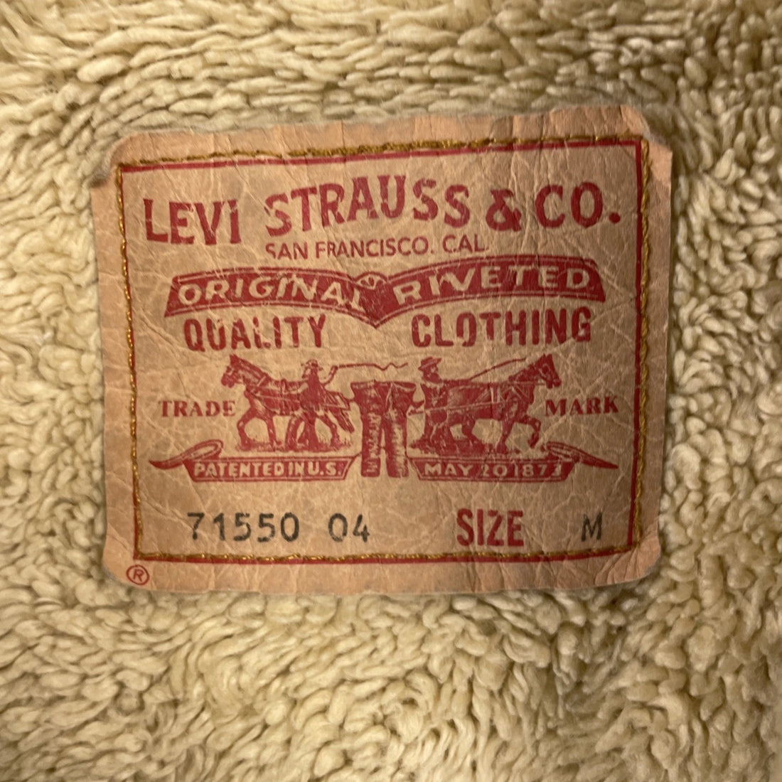 Levi's Denim Trucker Jacket Size Medium Blue