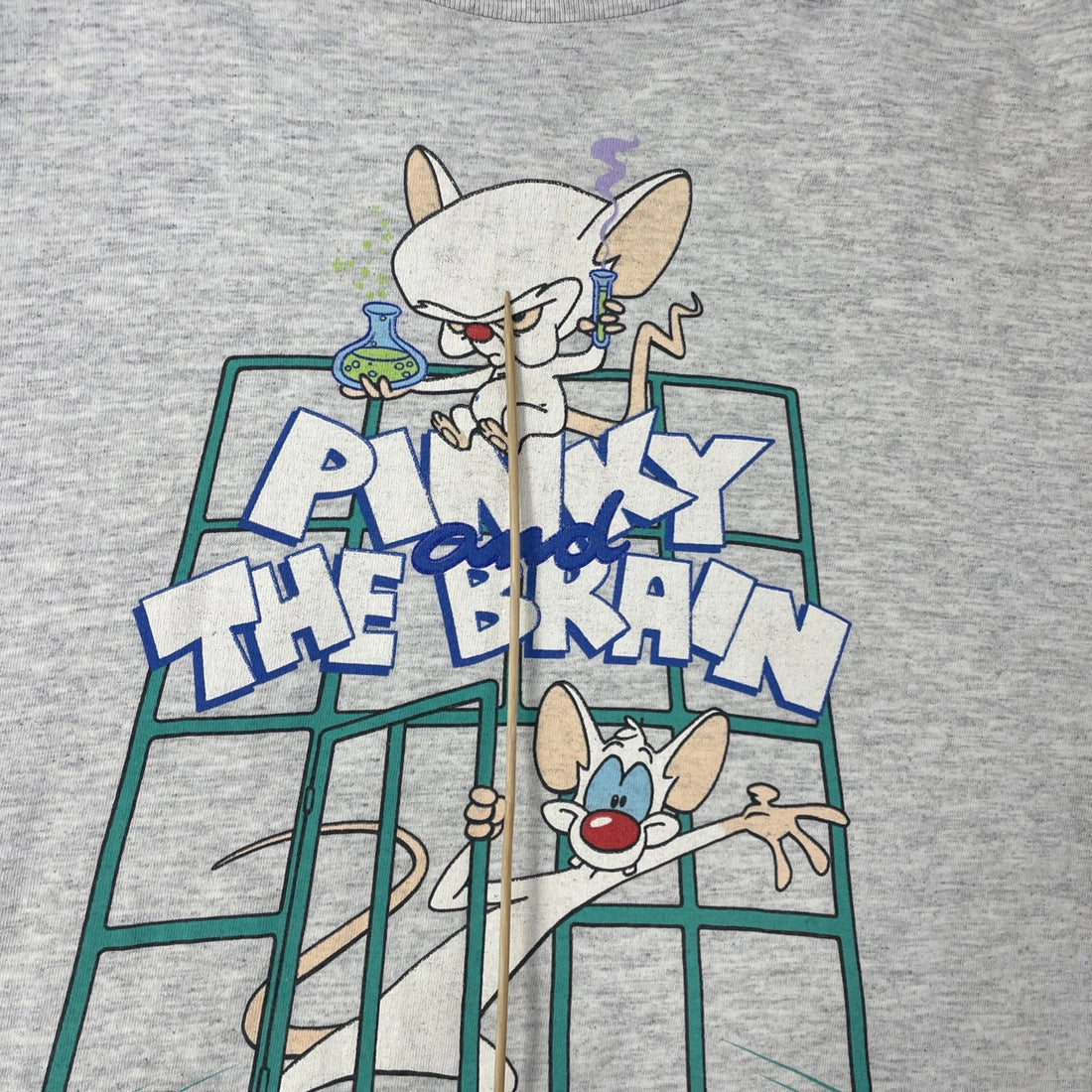 Vintage Pinky And The Brain T-Shirt Size XL Cartoon Promo 90s