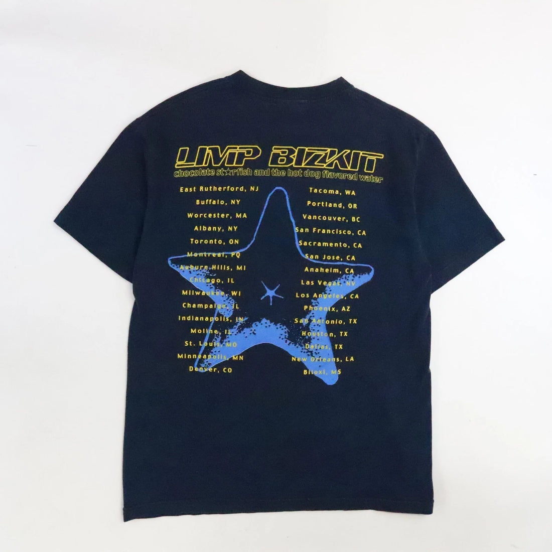 Vintage Limp Bizkit Chocolate Starfish Tour T-Shirt Size Medium Band Tee 2000