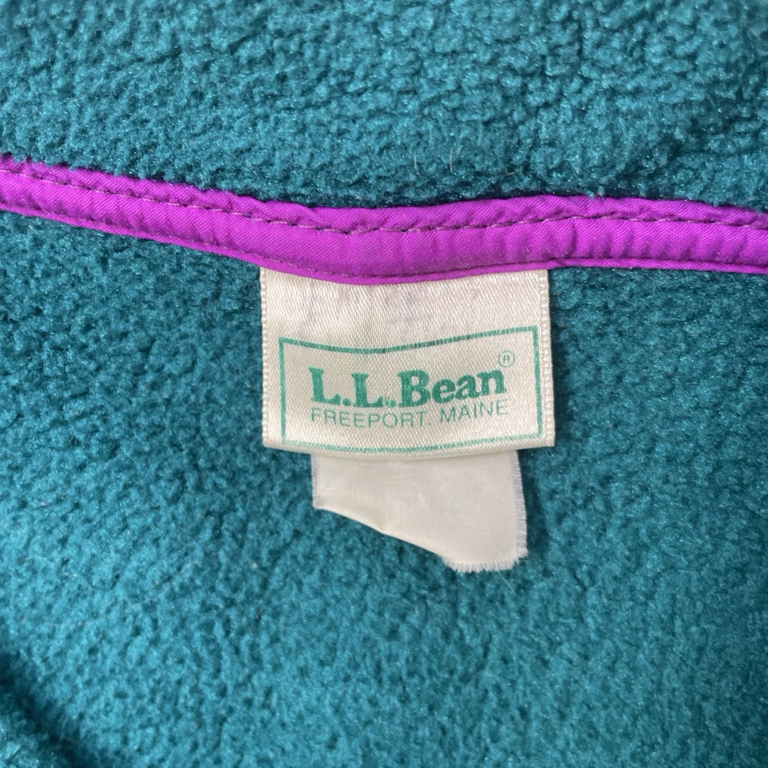 Vintage L.L. Bean Fleece Jacket Womens Size Medium Cropped