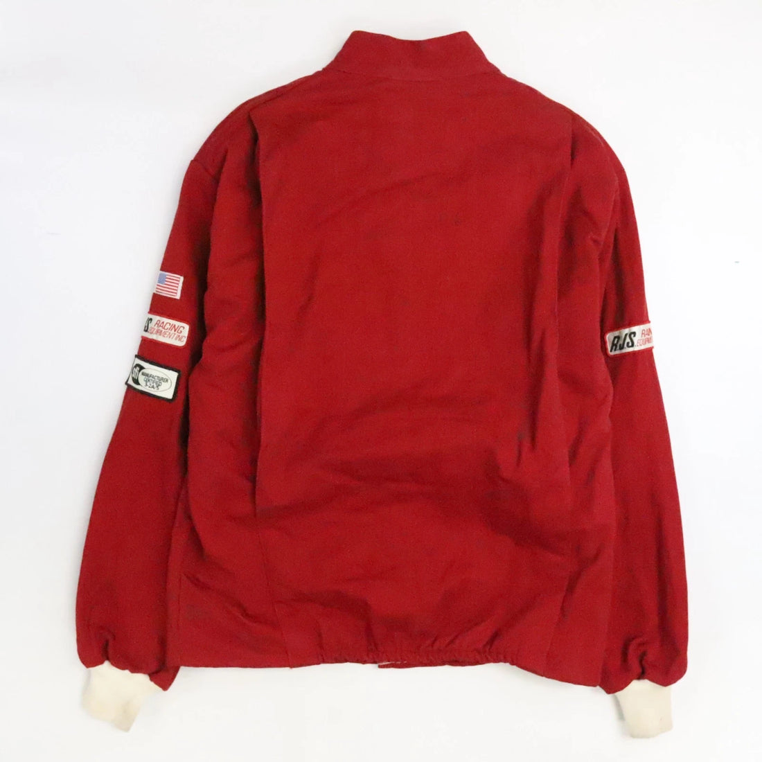 Vintage RJS Racing Equipment Jacket Size Large Red
