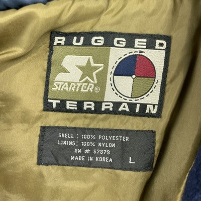 Vintage Starter Rugged Terrain Fleece Jacket Size Large Plaid