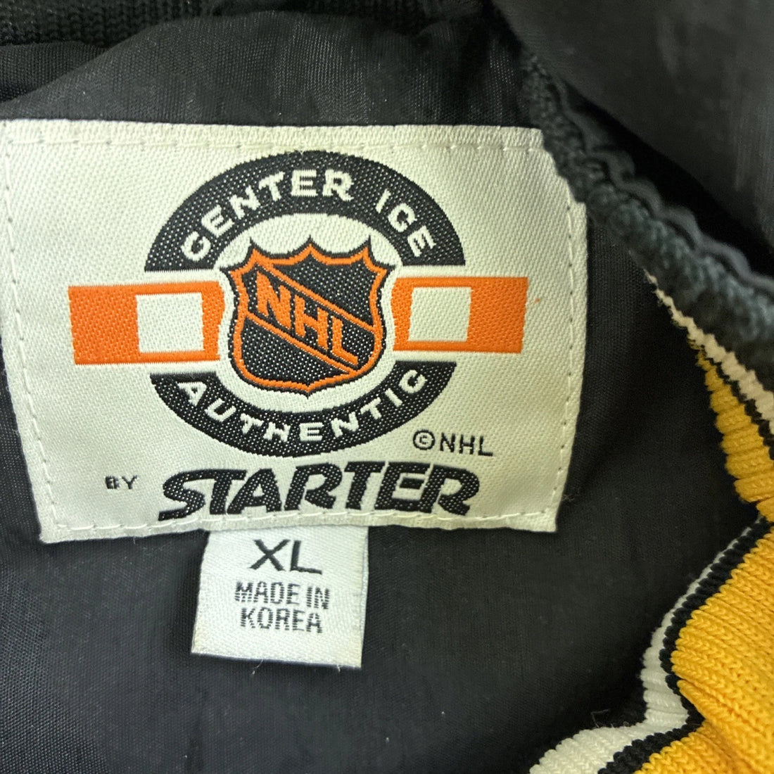 Boston Bruins Starter Puffer Jacket Size XL Vintage 90s NHL