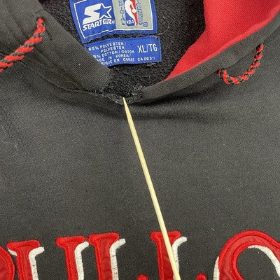 Vintage Chicago Bulls Starter Sweatshirt Hoodie Size XL 90s NBA