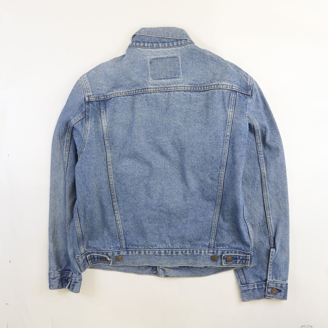 Vintage Levi's Denim Trucker Jacket Size 42 Orange Tab