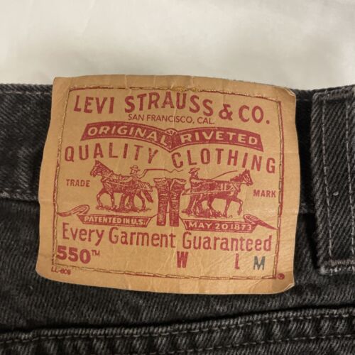 Vintage Levi Strauss & Co 550 Denim Jeans Pants Womens Size 12 Black