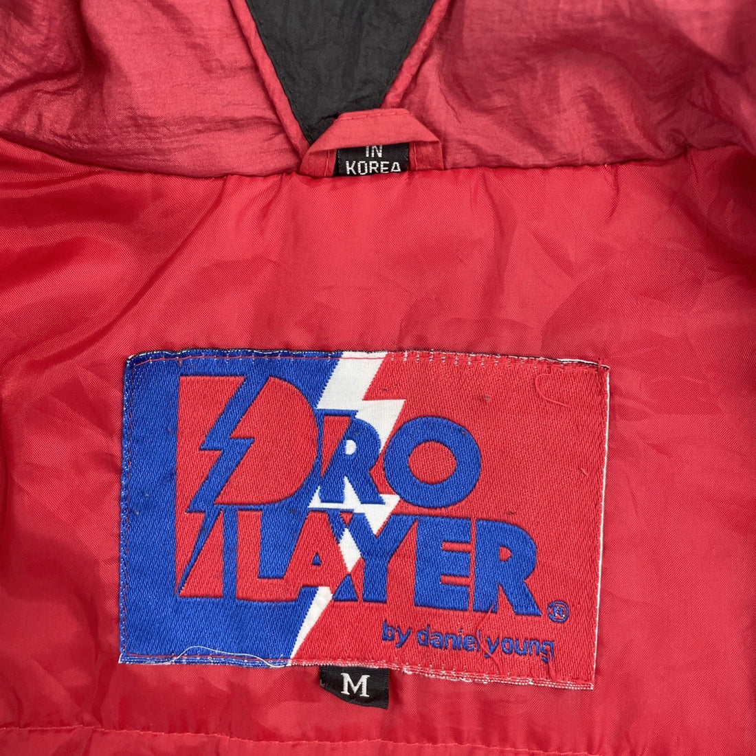 Vintage Budweiser King Of Beers Pro Player Puffer Jacket Size Medium