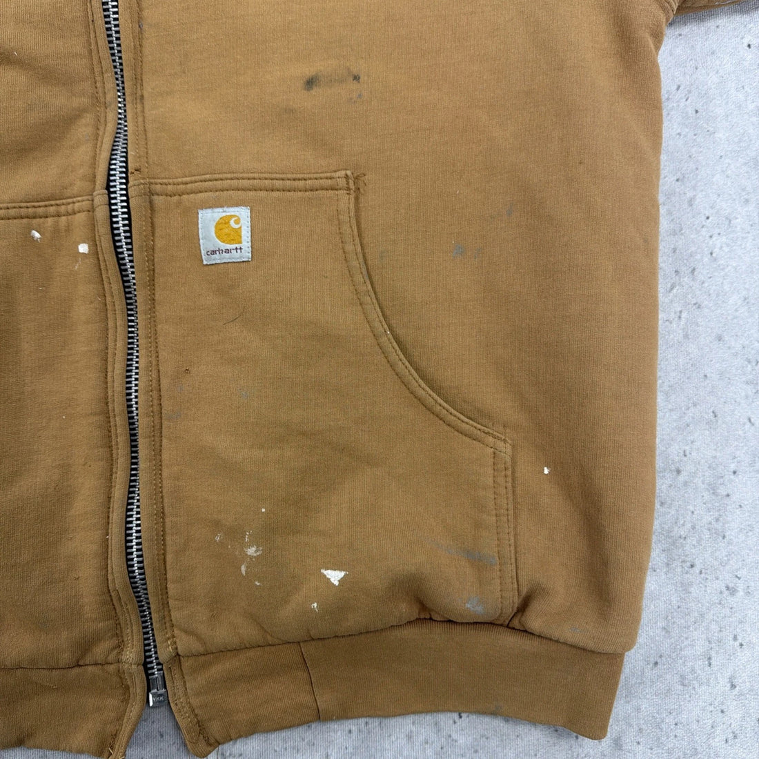 Vintage Carhartt Thermal Lined Sweatshirt Hoodie Size Large