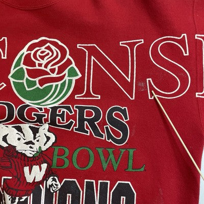 Vintage Wisconsin Badgers Rose Bowl Champions Spell Out Sweatshirt XL 1994 NCAA