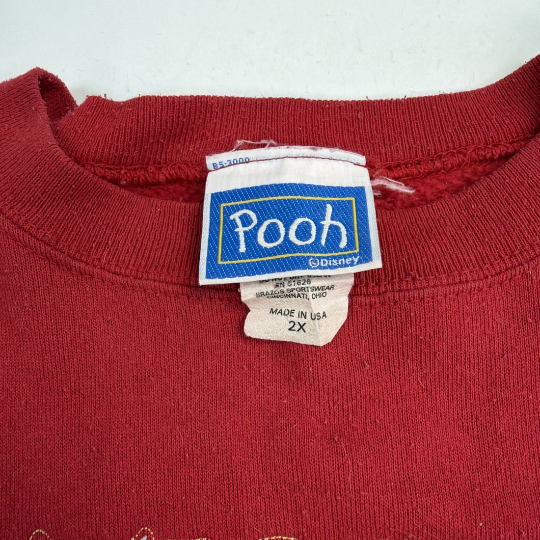 Vintage Tigger Winnie The Pooh Disney Crewneck Sweatshirt Size 2XL Red