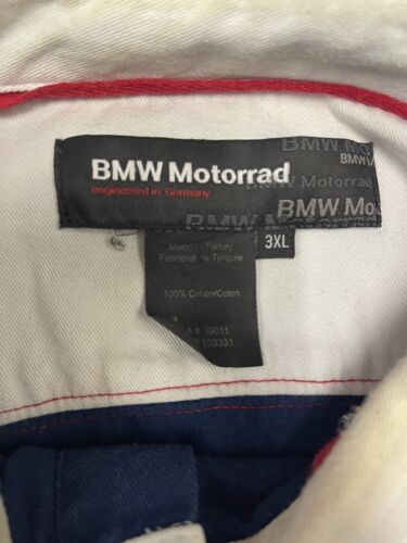 Vintage BMW Motorrad Motorsport Racing Button Up Shirt Size 3XL