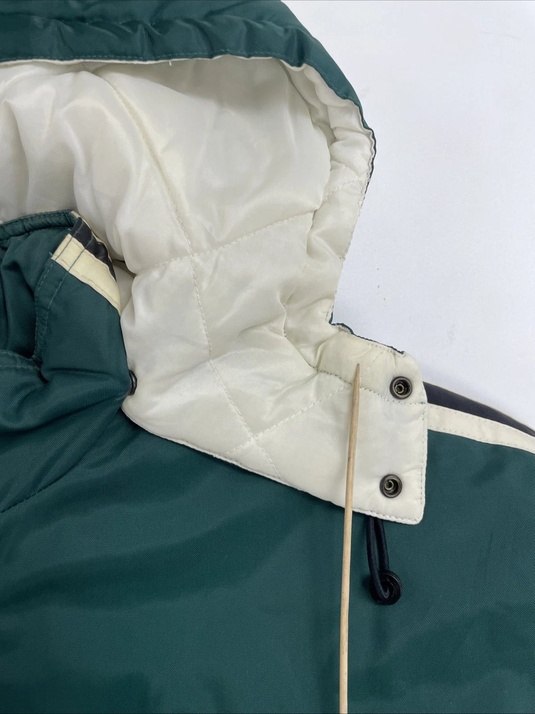 Vintage Adidas Puffer Parka Coat Jacket Size Large Green Insulated