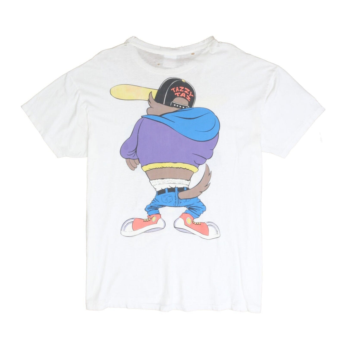 Vintage Taz Looney Tunes Hip Hop T-Shirt Size XL Cartoon 1993 90s