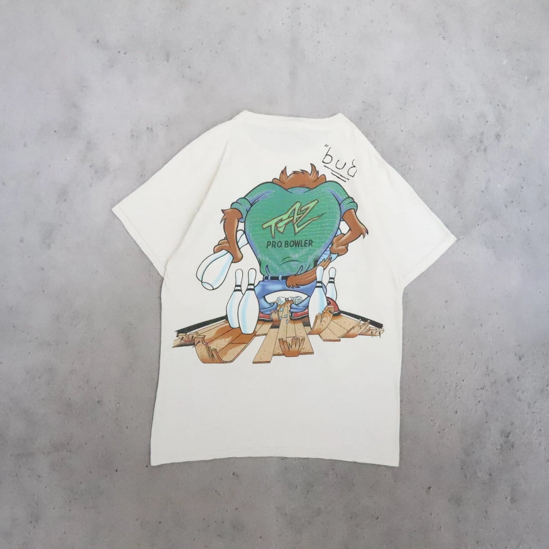 Vintage Taz Bowling Looney Tunes T-Shirt Size Large 90s