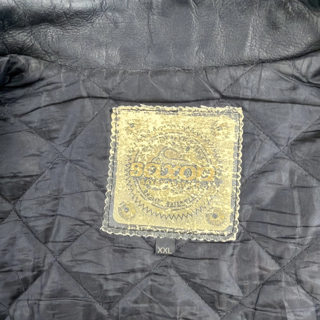 Vintage IBM Leather Wool Varsity Jacket Size 2XL