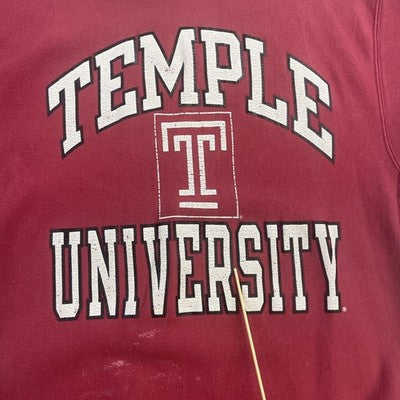 Vintage Temple University Champion Reverse Weave Crewneck Sweatshirt Large 90s
