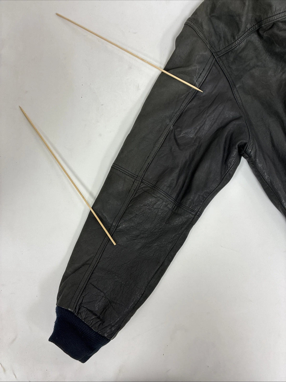 Vintage St. John's Bay Leather Bomber Jacket Size Medium