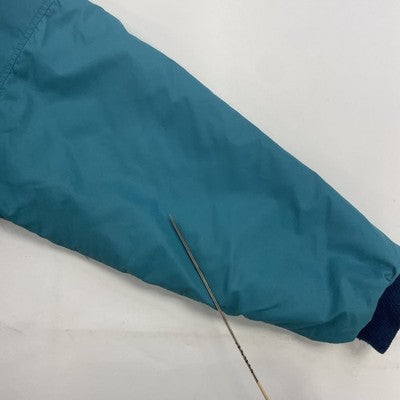 Vintage Woolrich Fleece Lined Bomber Jacket Size Large Blue