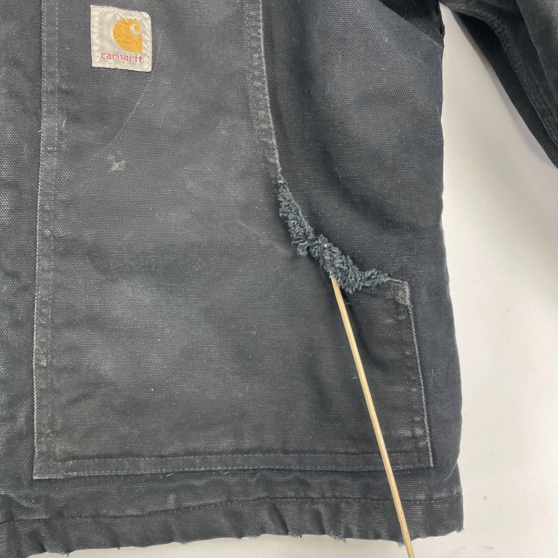 Carhartt Canvas Work Jacket Size Medium J002 BLK