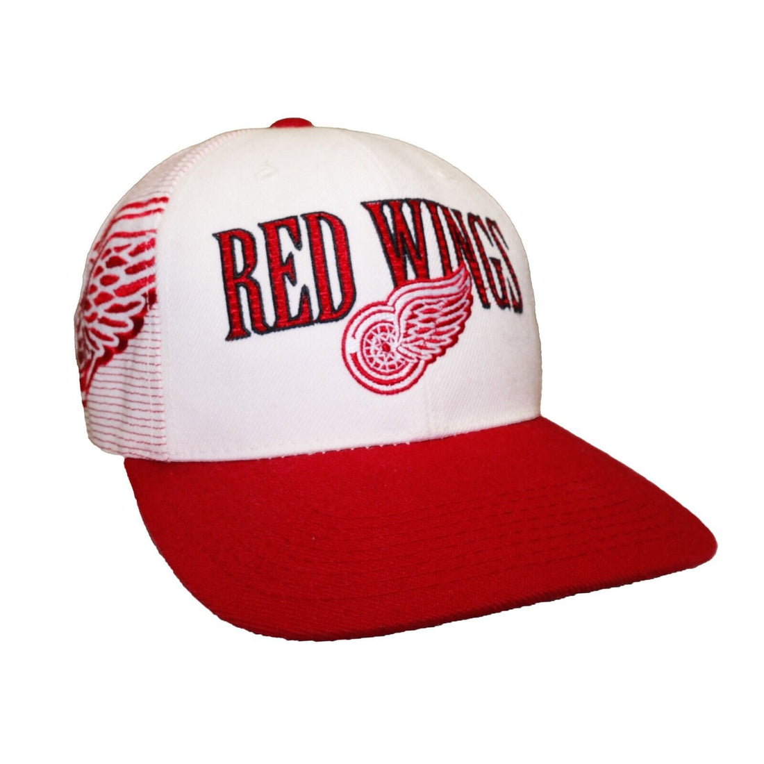 Vintage Detroit Red Wings Sports Specialties Grid Snapback Hockey