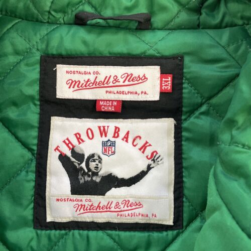 Philadelphia Eagles Throwback Mitchell & Ness Puffer Jacket Size 3XL NFL