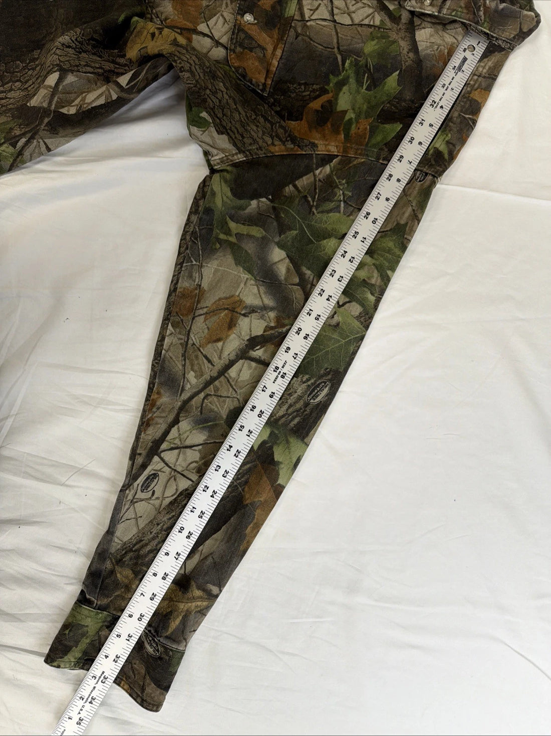 White Water Outdoors Realtree Hardwoods Camo Button Up Shirt Size XL