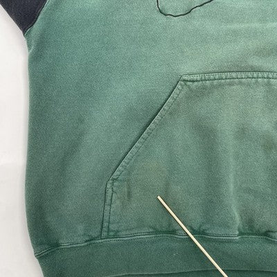 Vintage Nike Sweatshirt Hoodie Size Medium Green Black