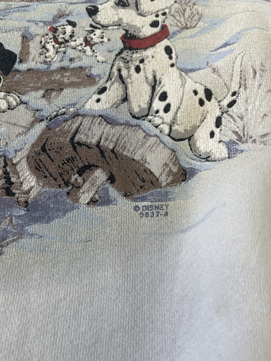 Vintage 101 Dalmatians Disney Crewneck Sweatshirt Size Large