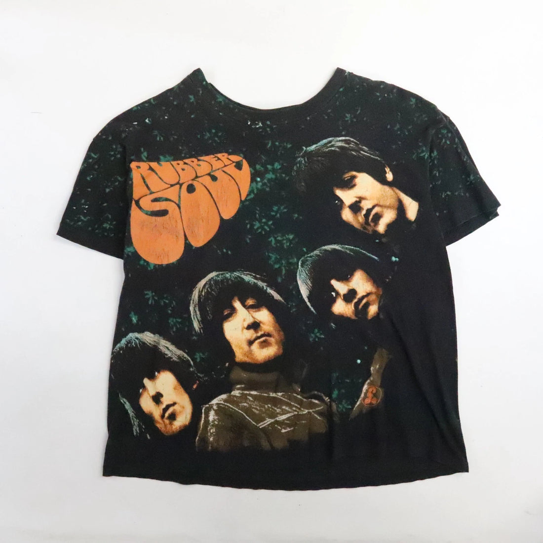 Vintage The Beatles Rubber Soul T-Shirt Size XL All Over Print 90s
