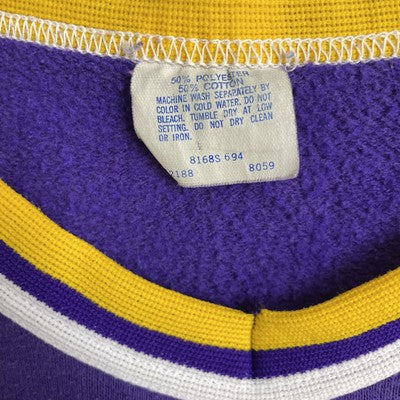 Vintage Minnesota Vikings Anthony Carter Sand-Knit Sweatshirt Jersey Large NFL