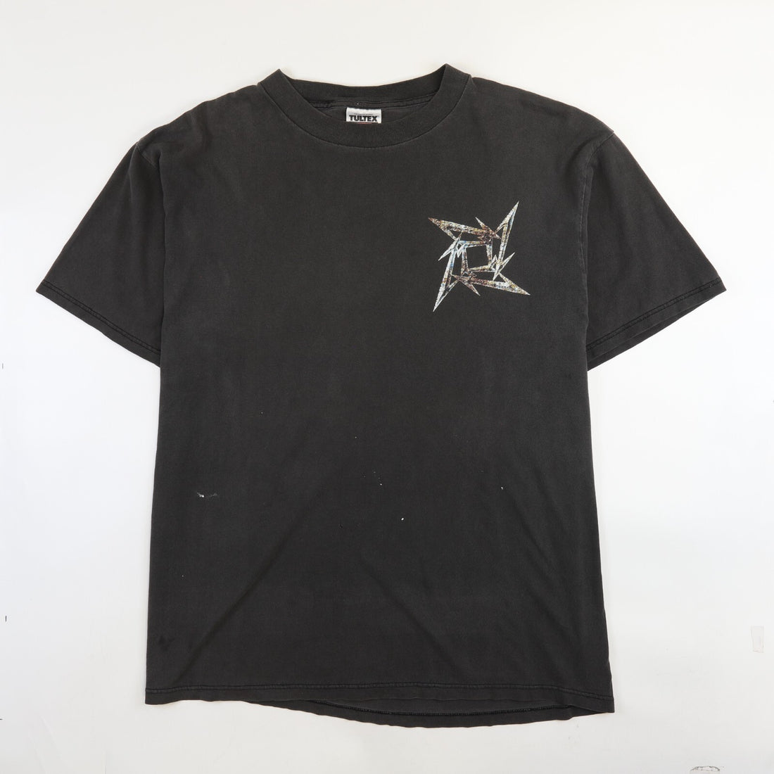 Vintage Metallica Ninja Star T-Shirt Size XL Band Tee Double Sided